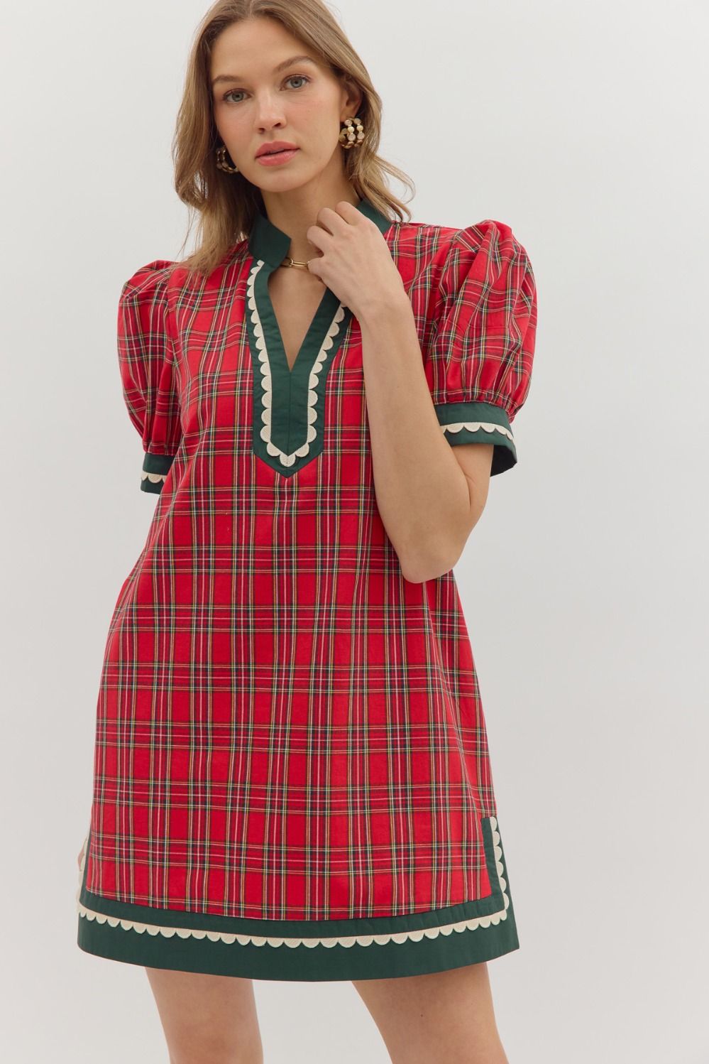 Merry Plaid Dress