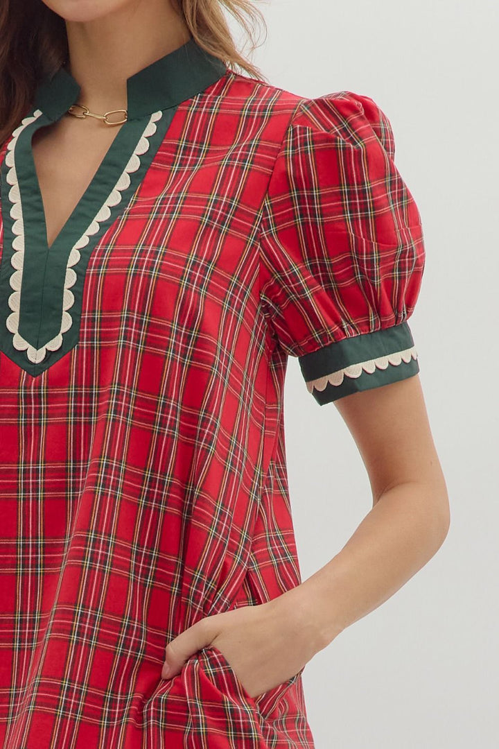 Merry Plaid Dress