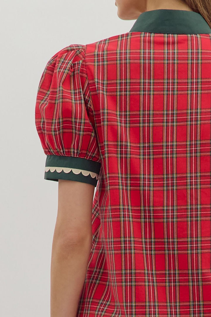 Merry Plaid Dress