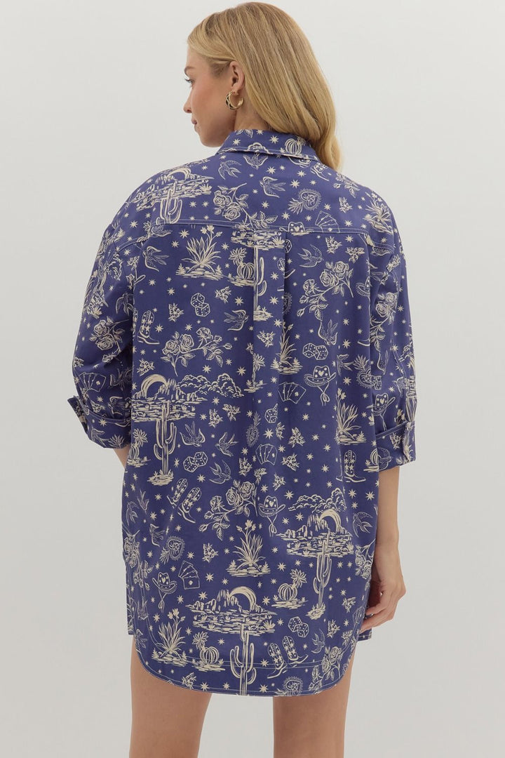 Western Print Dress