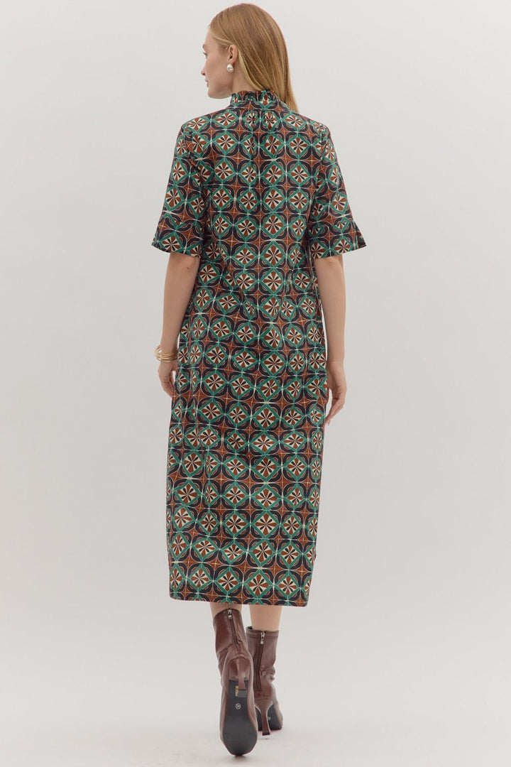 The Brown Geo Dress
