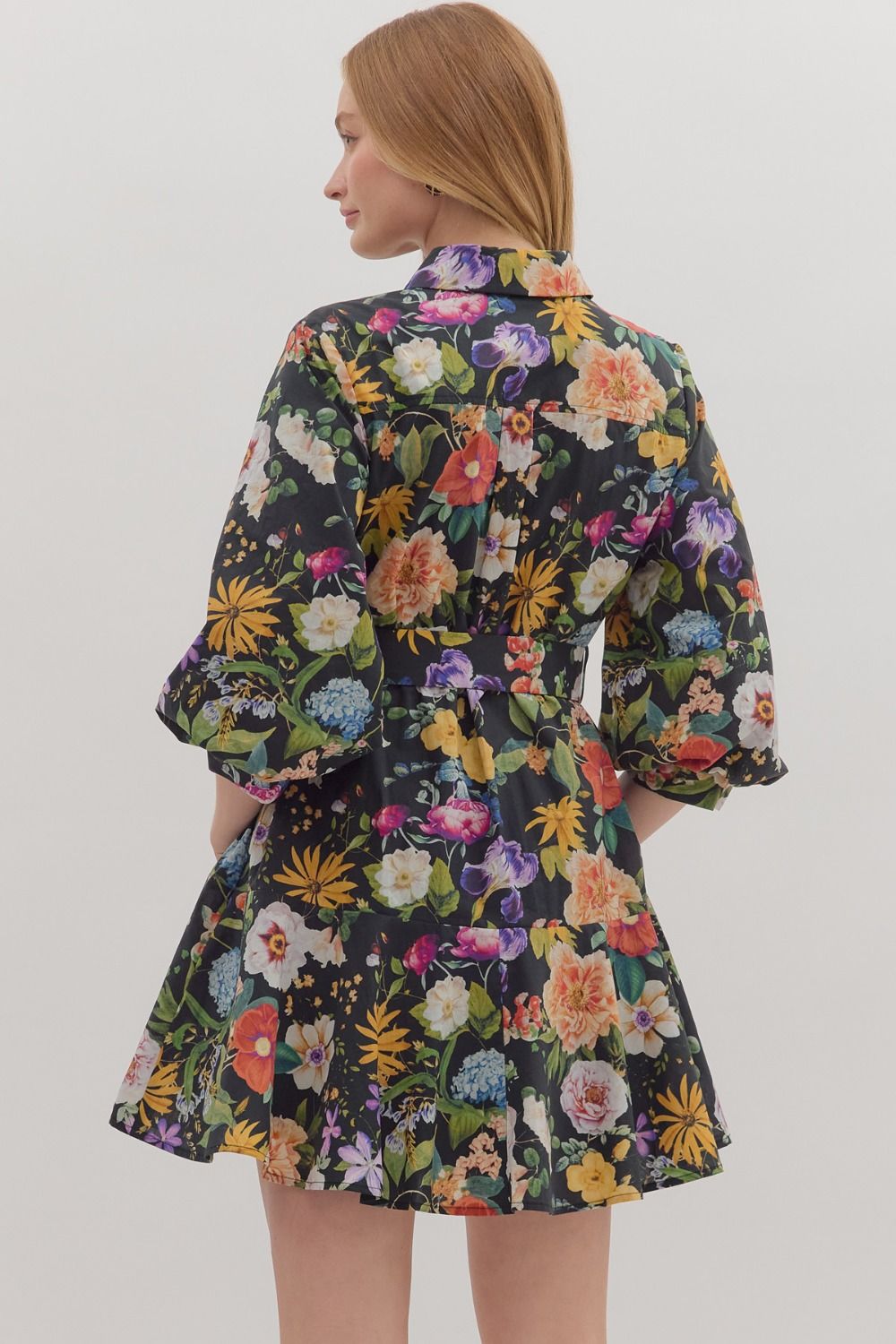 Floral Belted Dress