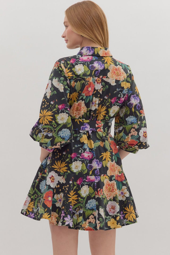 Floral Belted Dress