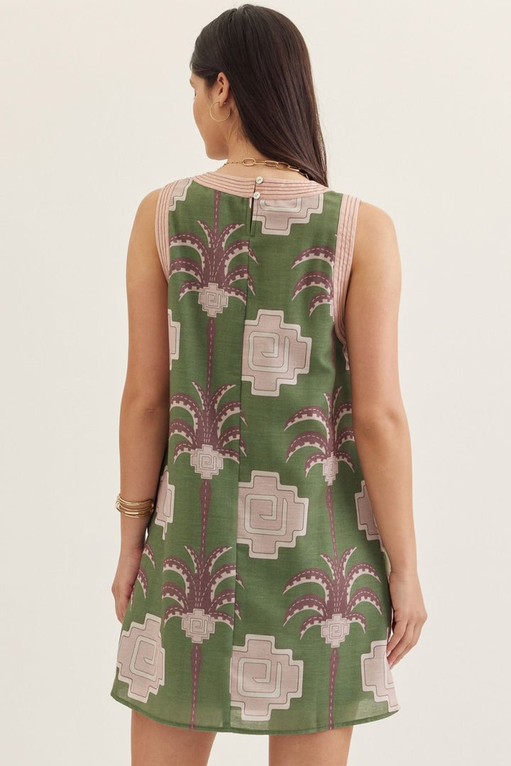 Palm Geo Dress