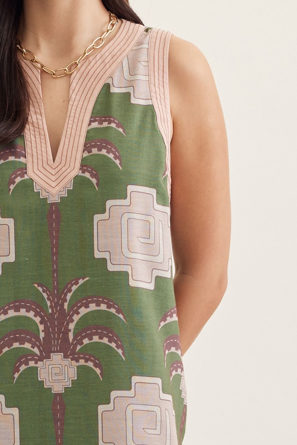 Palm Geo Dress