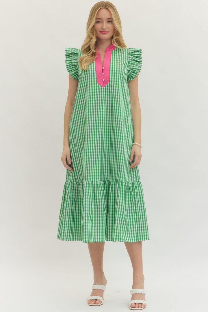 The Green Gingham Dress