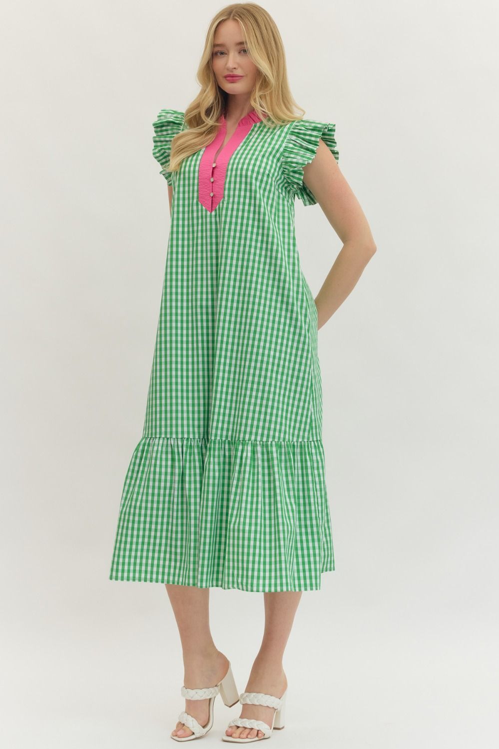 The Green Gingham Dress