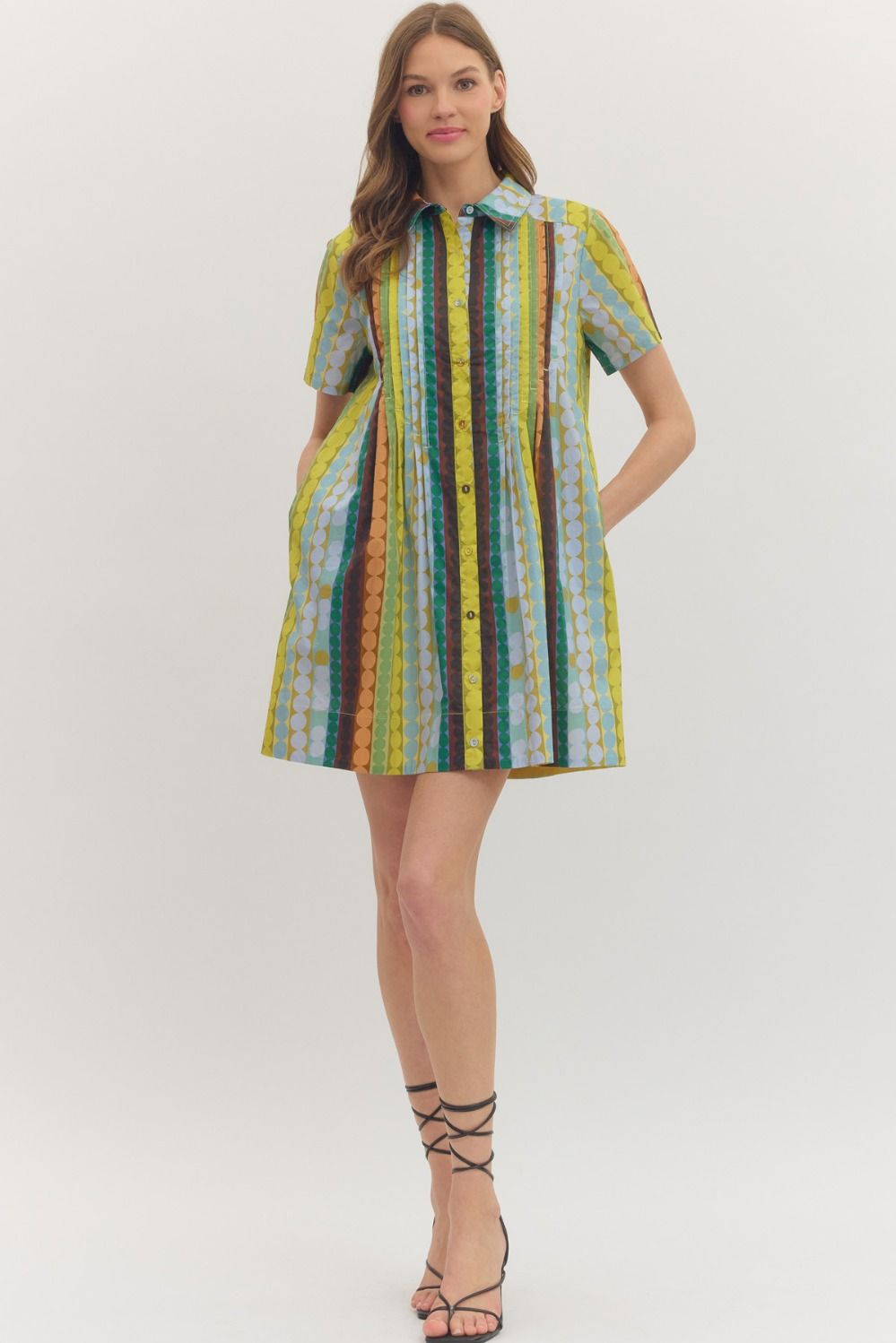 Geo Stripe Dress