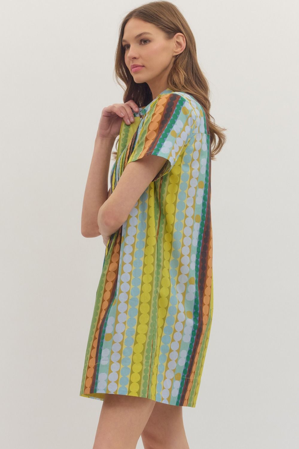 Geo Stripe Dress