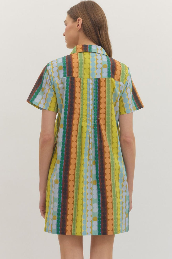 Geo Stripe Dress