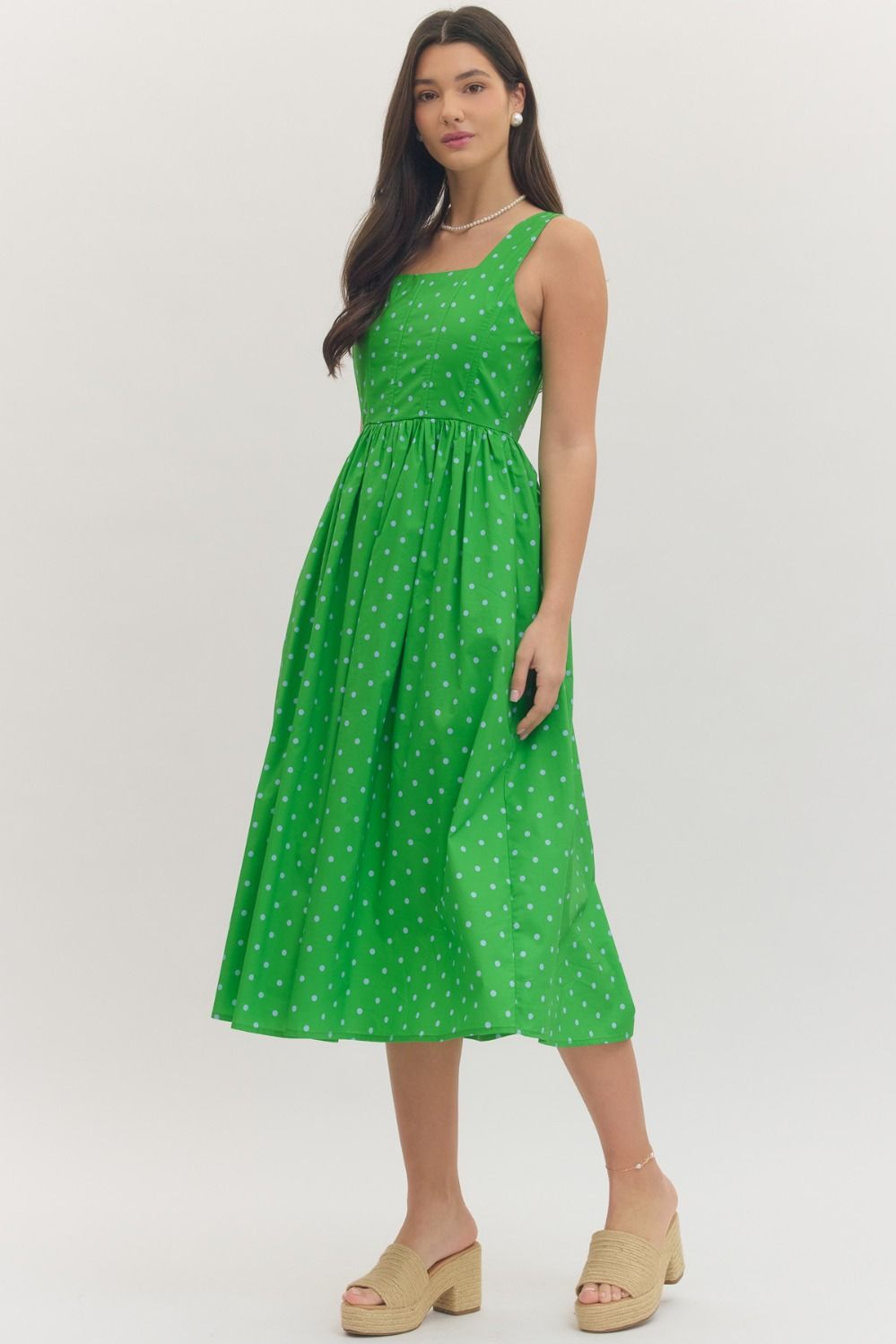 Polka Dot Midi Dress