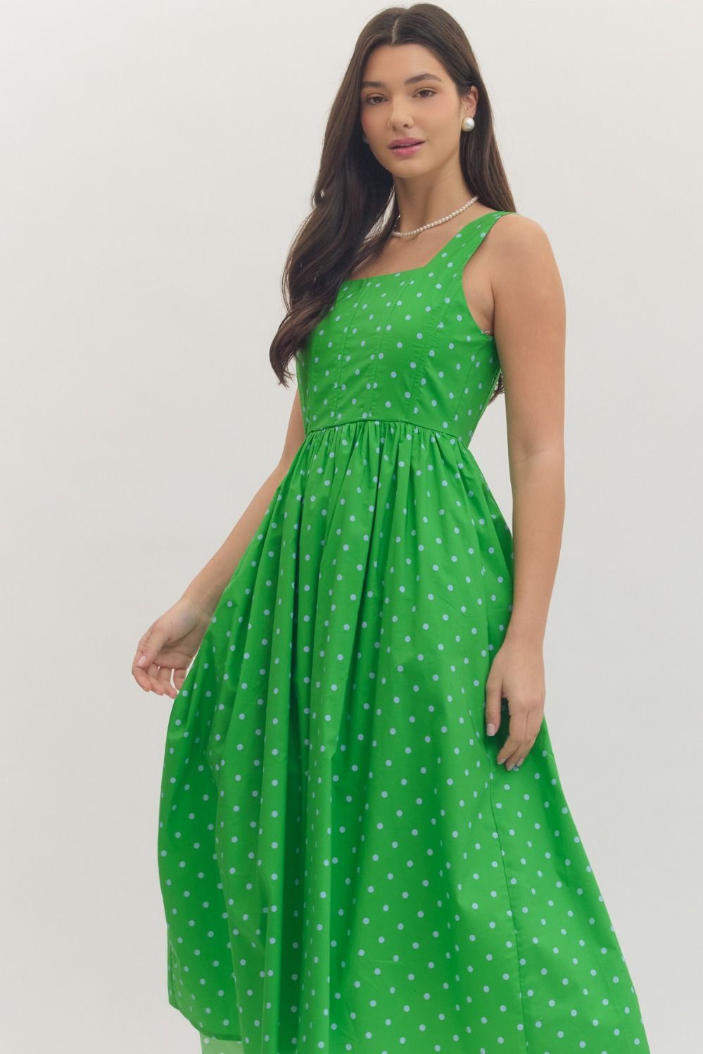 Polka Dot Midi Dress