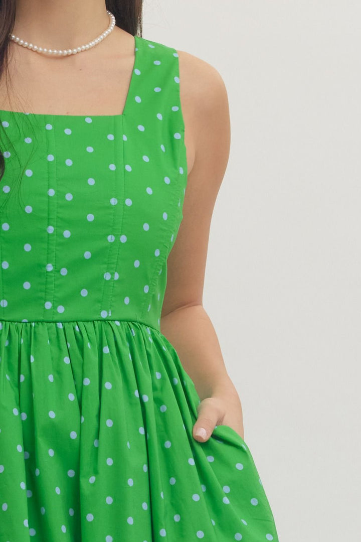 Polka Dot Midi Dress