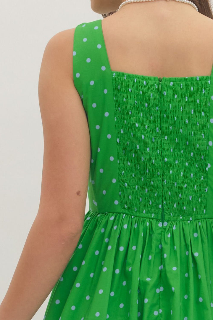 Polka Dot Midi Dress