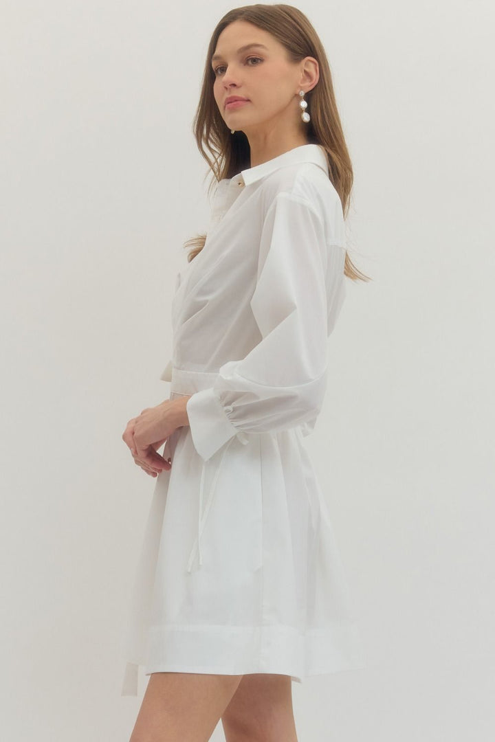 Ivory Wrap Dress