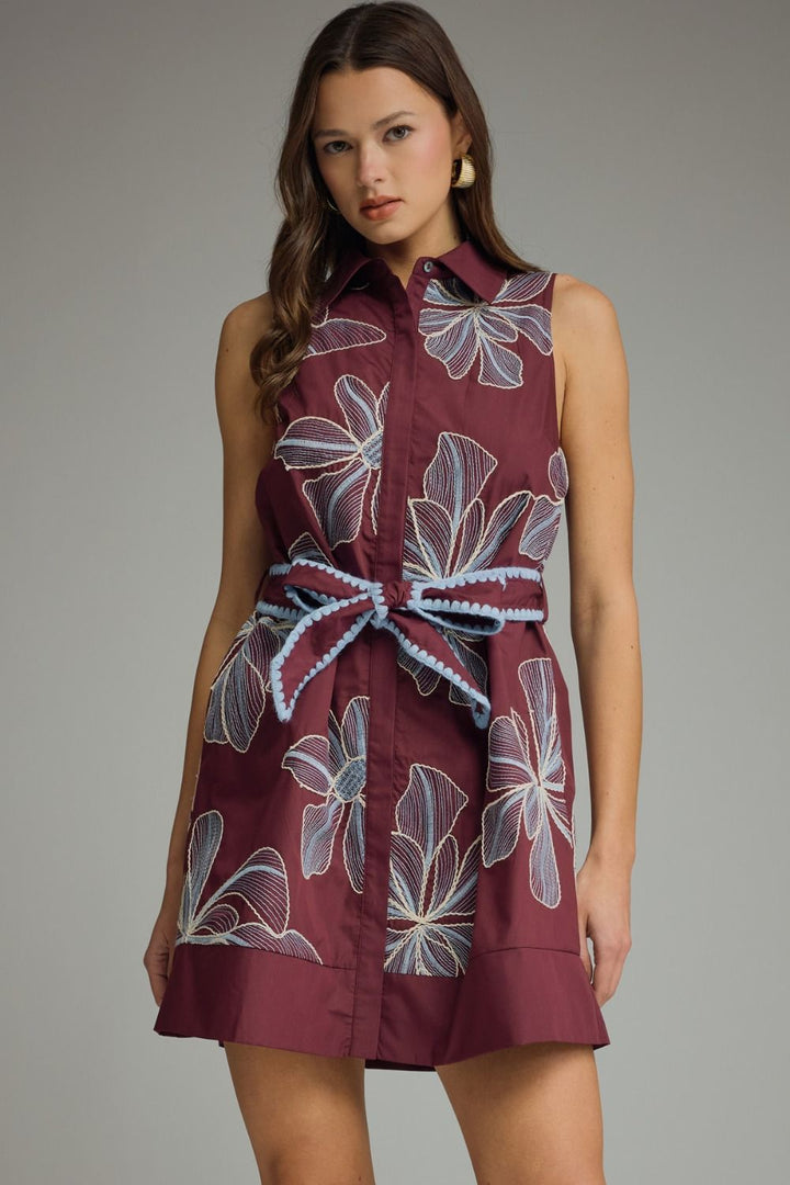 Floral Embroidered Dress