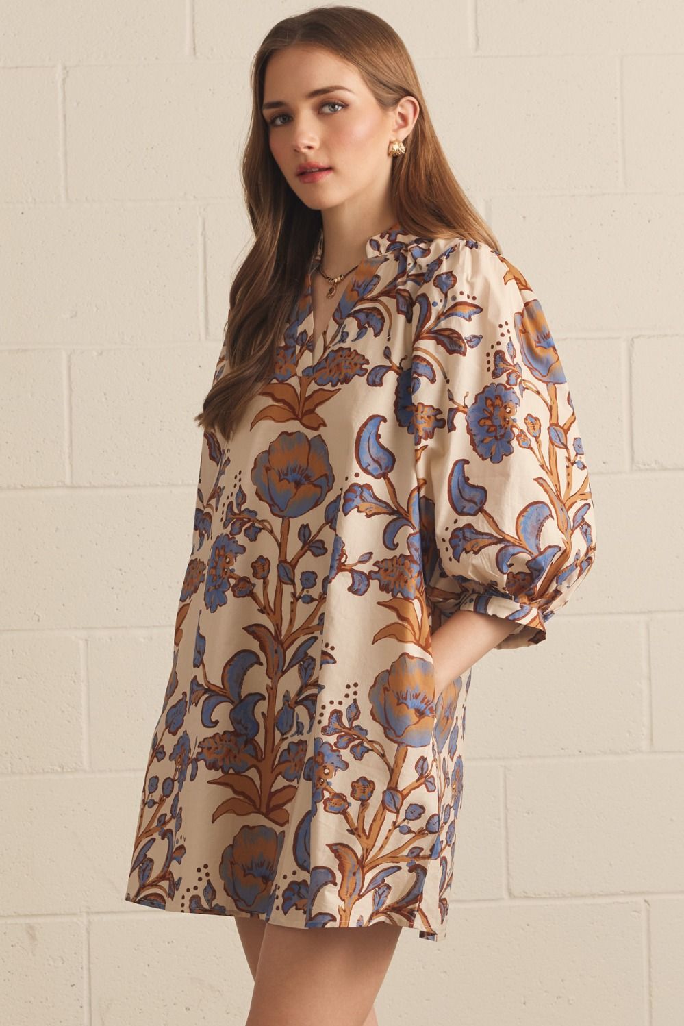 Fall Floral Dress