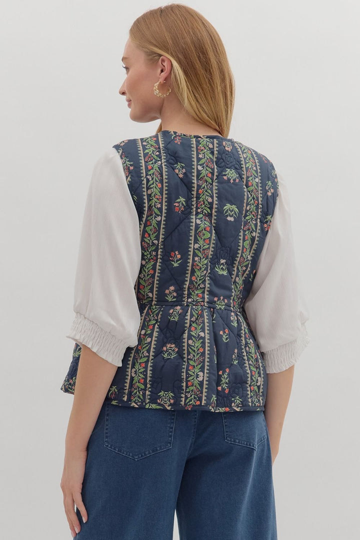 The Quilted Bow Vest