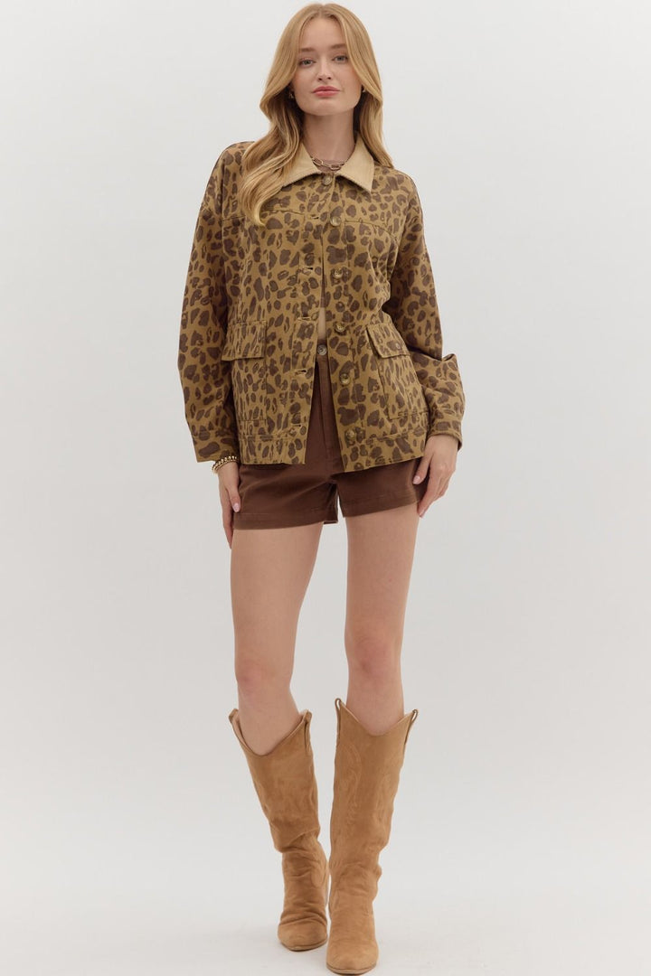 Leopard Long Sleeve Jacket