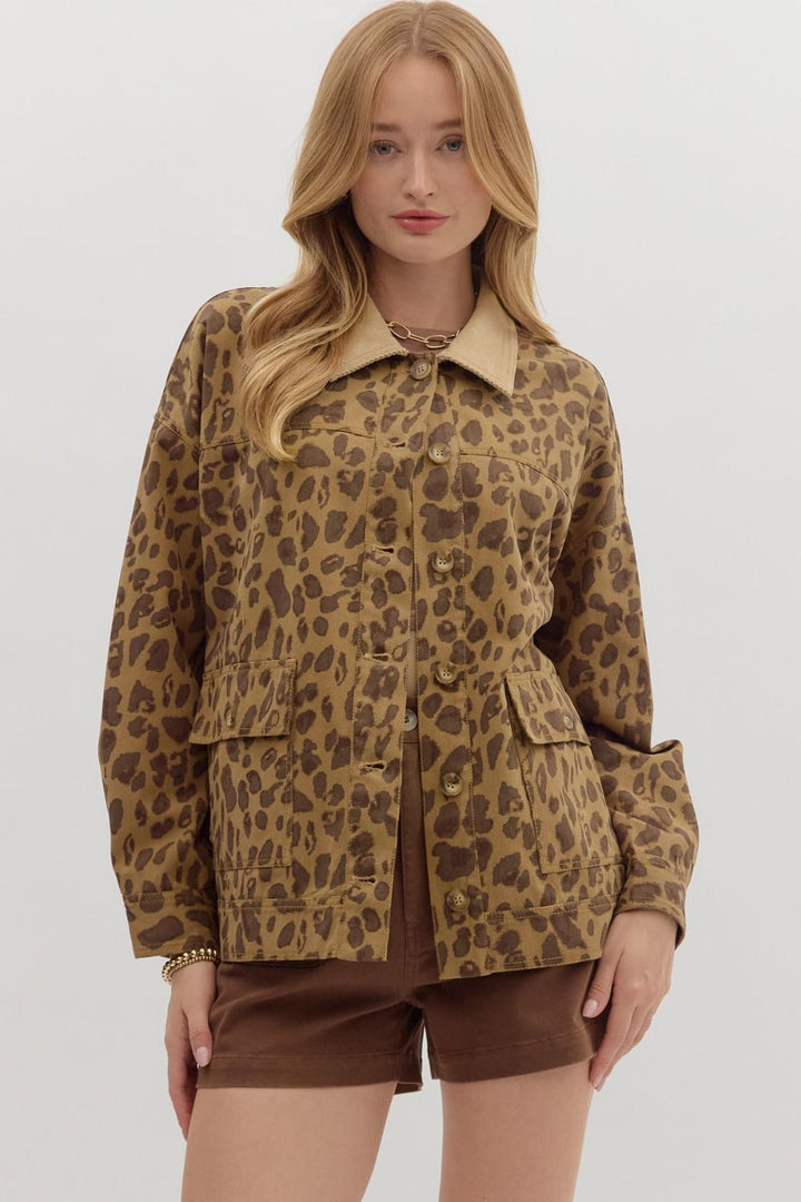 Leopard Long Sleeve Jacket
