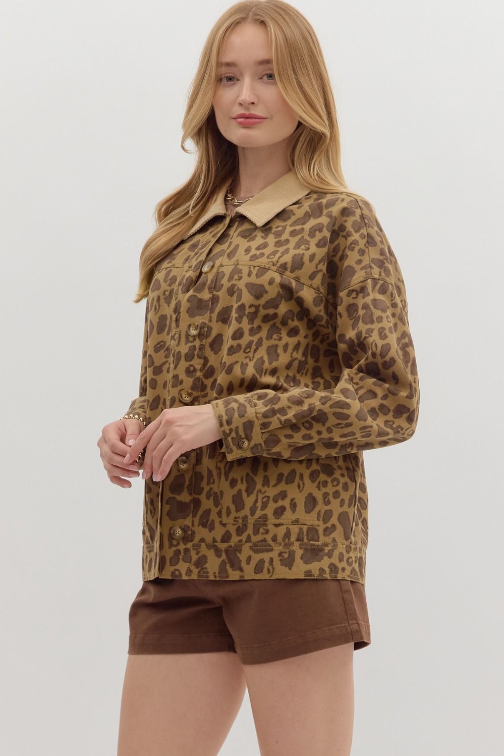 Leopard Long Sleeve Jacket