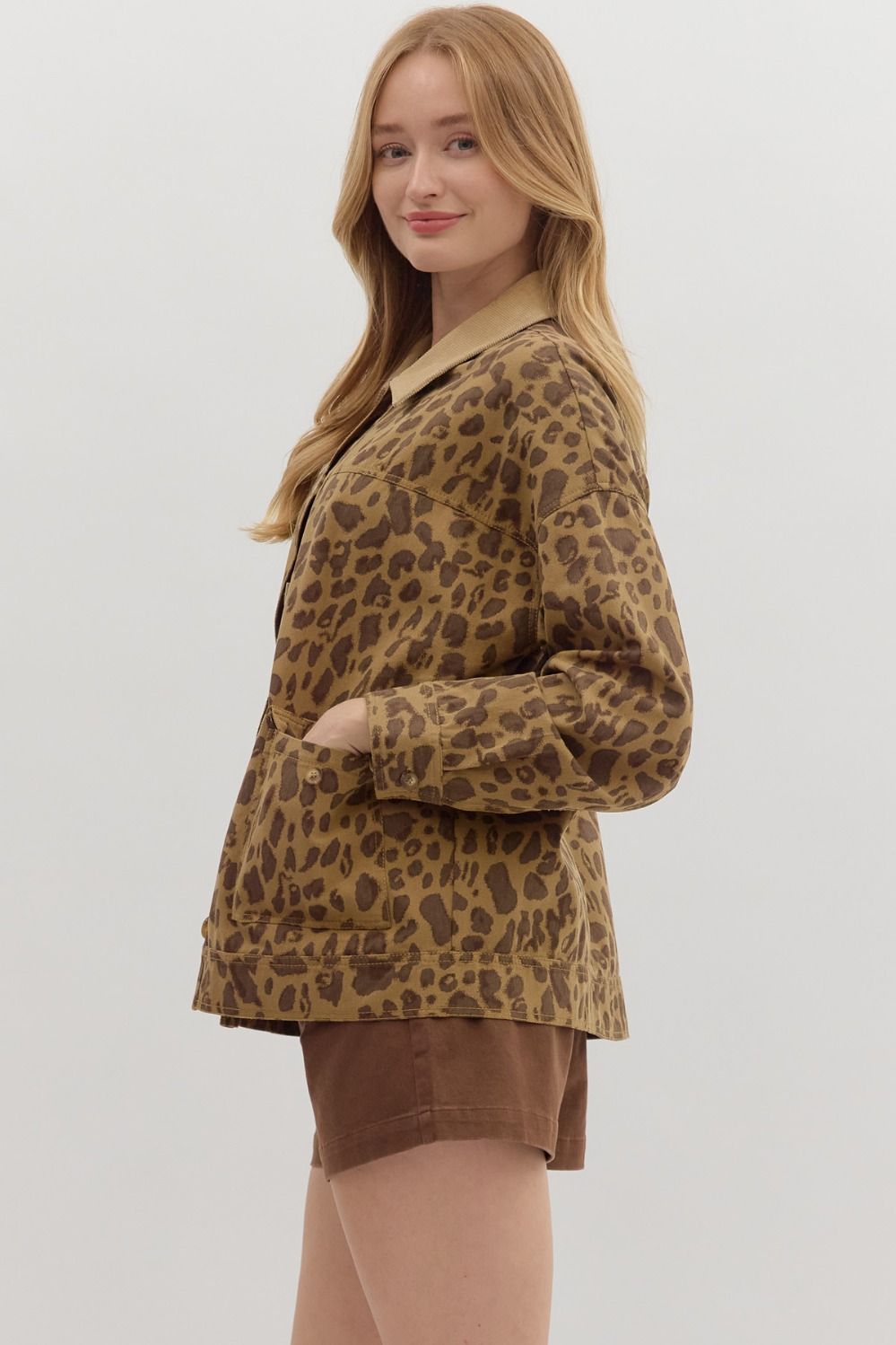 Leopard Long Sleeve Jacket