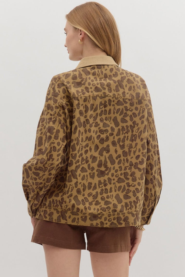 Leopard Long Sleeve Jacket