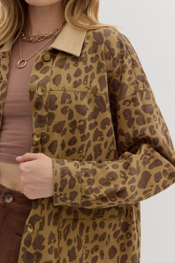 Leopard Long Sleeve Jacket