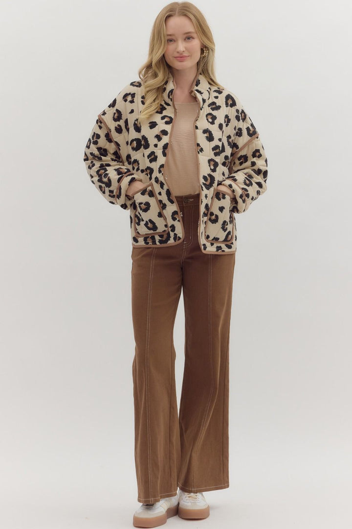 Leopard Quilted Jacket