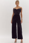 Velvet Bow Jumpsuit