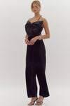 Velvet Bow Jumpsuit