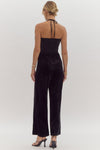 Velvet Bow Jumpsuit