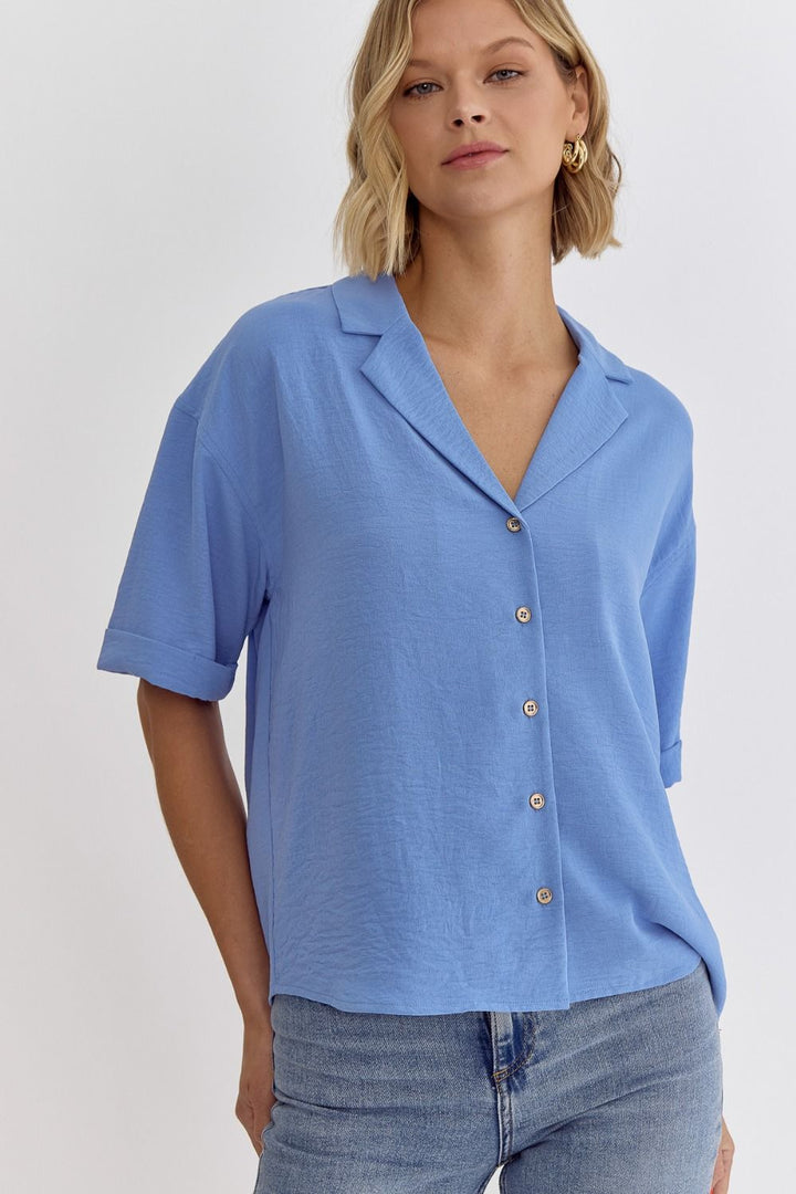The Blue Button Down