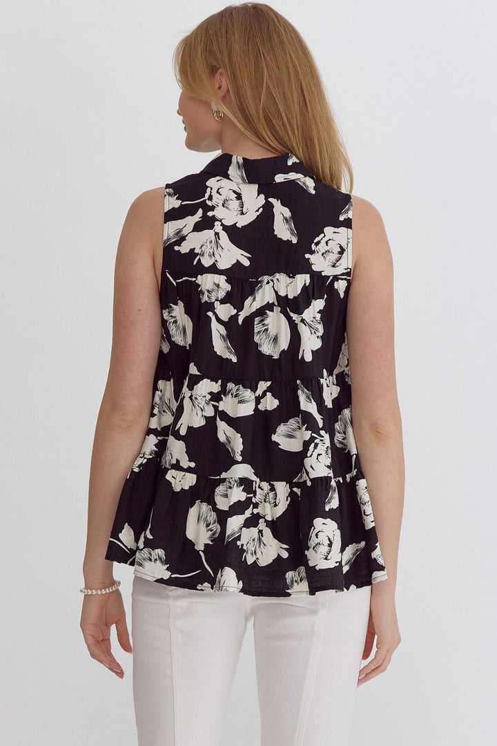 Floral Sleeveless Top