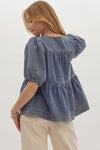 The Denim Bubble Top