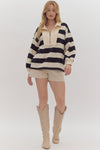 Oversized Stripe Pullover