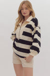 Oversized Stripe Pullover