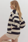 Oversized Stripe Pullover