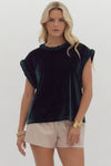 Emerald Velvet Top