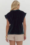 Emerald Velvet Top