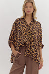 Oversized Cheetah  Top