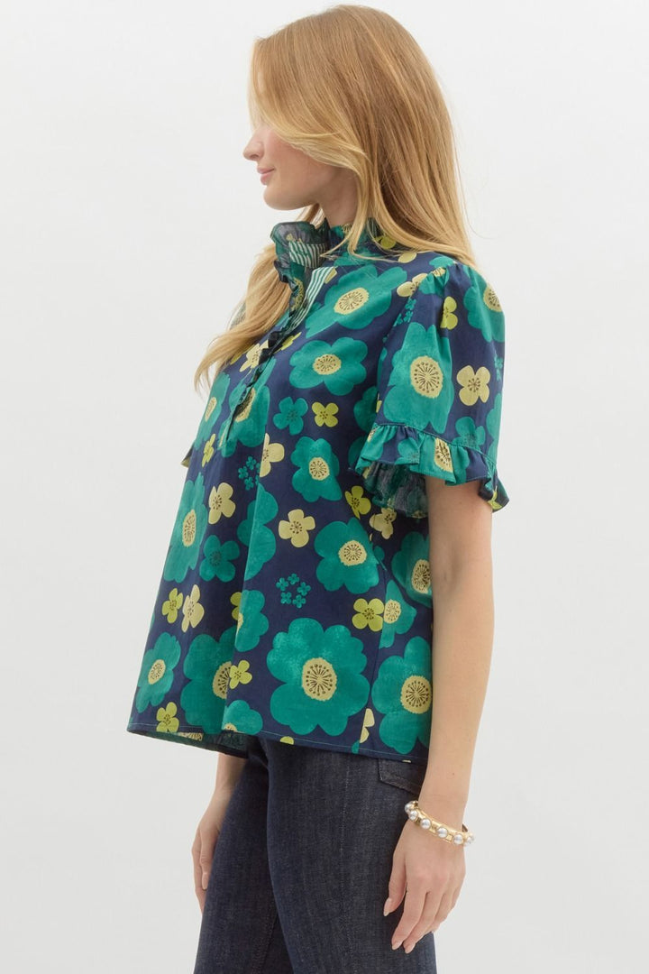 The Suzy Floral Button Down