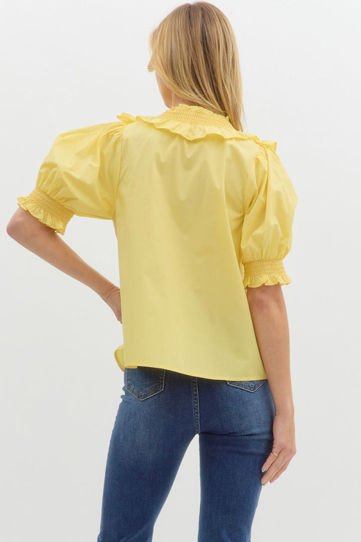 The Lemon Ruffle Top