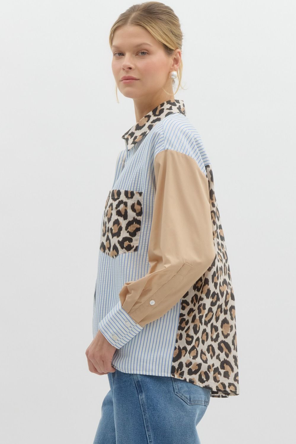 Leopard Pocket Top