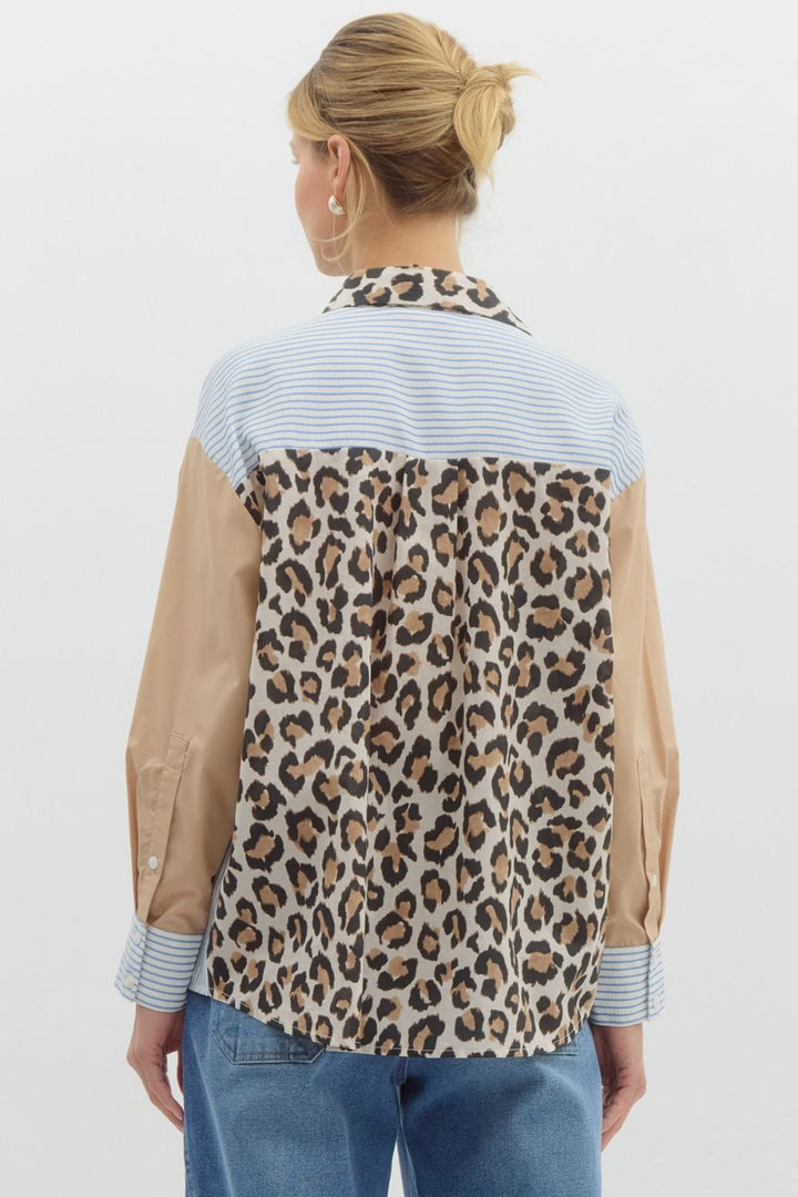 Leopard Pocket Top