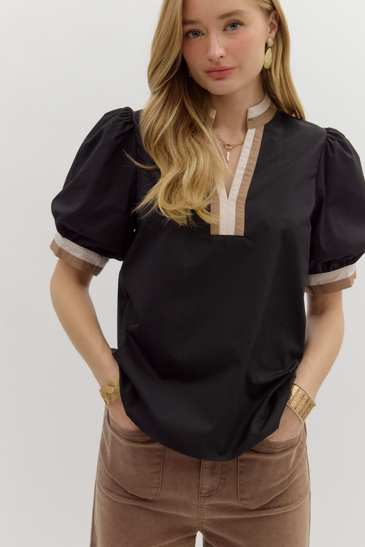 The Black Bubble Top