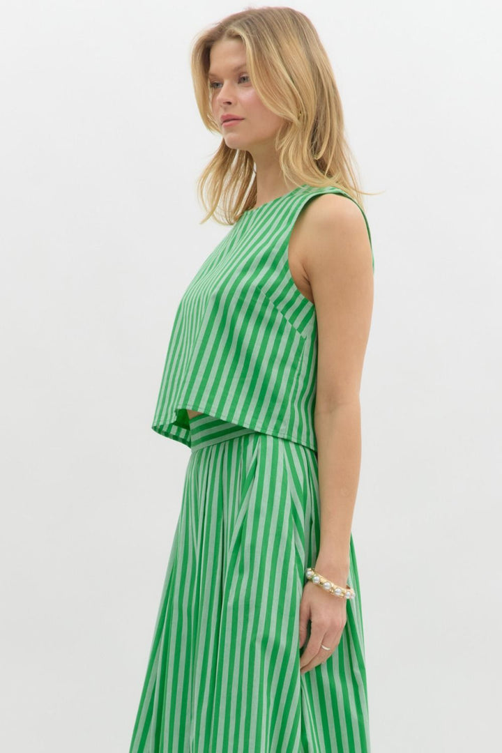 Striped Sleeveless Top