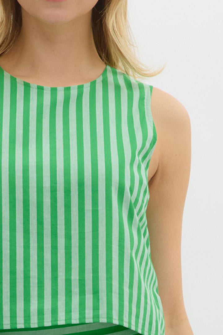 Striped Sleeveless Top