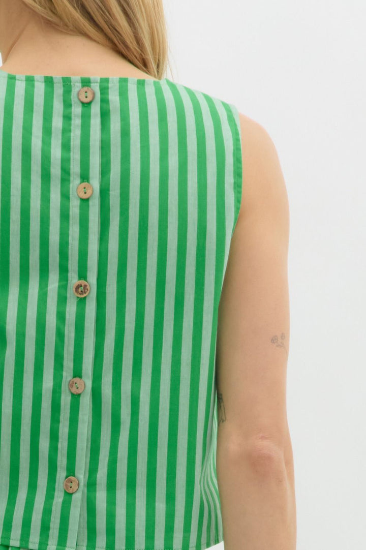 Striped Sleeveless Top