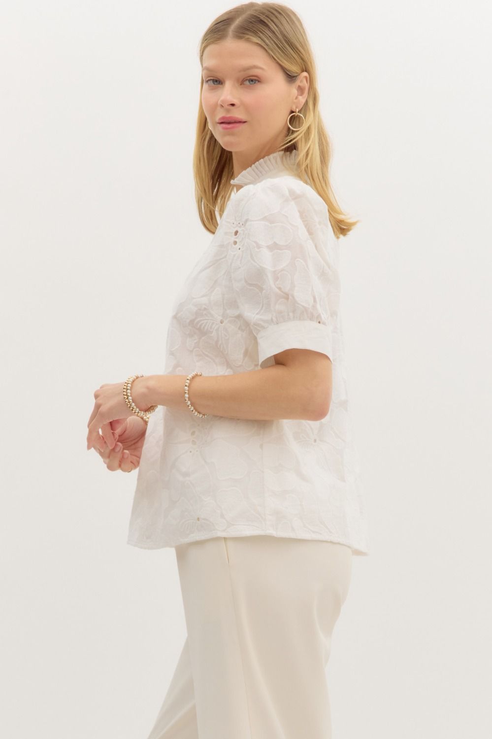 Floral Embroidered Top